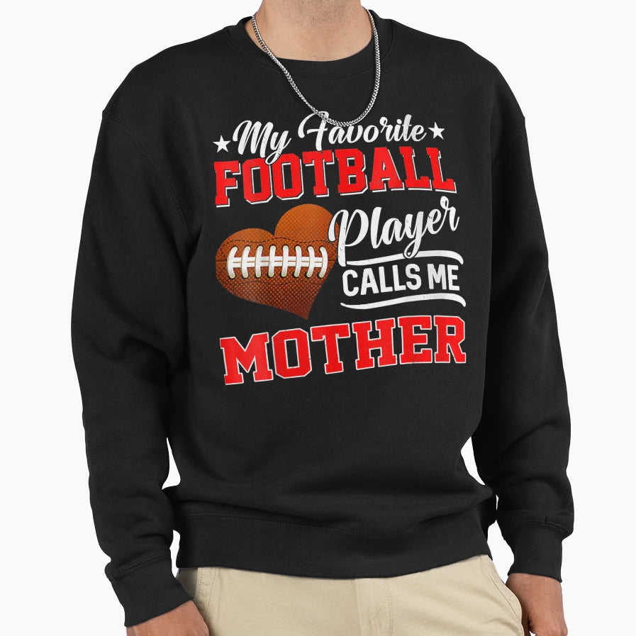 Heart My Favorite Football Player Sweatshirt - Aesthetic Graphic Unisex - T-Shirt, Sweatshirt, Hoodie