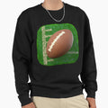 3D Football And Rugby Ball Square Sweatshirt - Trendy Graphic for Adults - T-Shirt, Sweatshirt, Hoodie