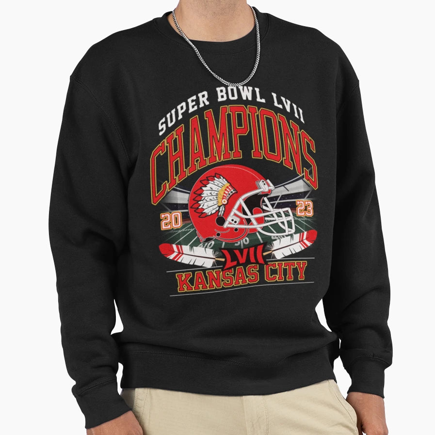 Kansas City Chiefs Sweatshirt - Custom Art Print Unisex - T-Shirt, Sweatshirt, Hoodie