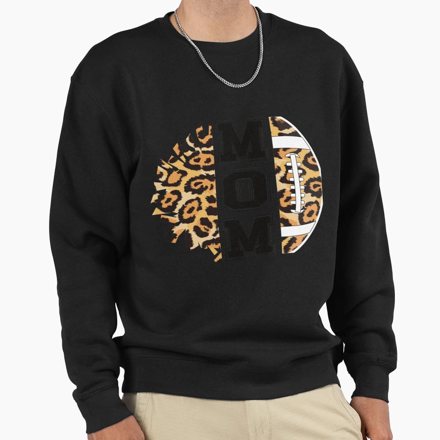 Proud Mom Cheerleader Football Player Mama T-Shirt - Novelty Apparel Unisex - T-Shirt, Sweatshirt, Hoodie