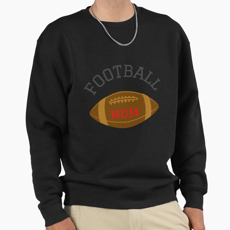 Football Mom Sweatshirt - Casual Everyday Wear for Adults - T-Shirt, Sweatshirt, Hoodie