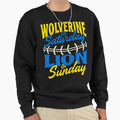 Wolverine Saturday Lion Sunday Sweatshirt - Trendy Graphic for Adults - T-Shirt, Sweatshirt, Hoodie