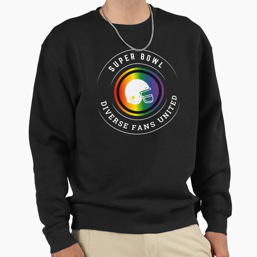 Lgbtq Super Bowl Super Bowl Diverse T-Shirt - Minimalist Print for Adults - T-Shirt, Sweatshirt, Hoodie