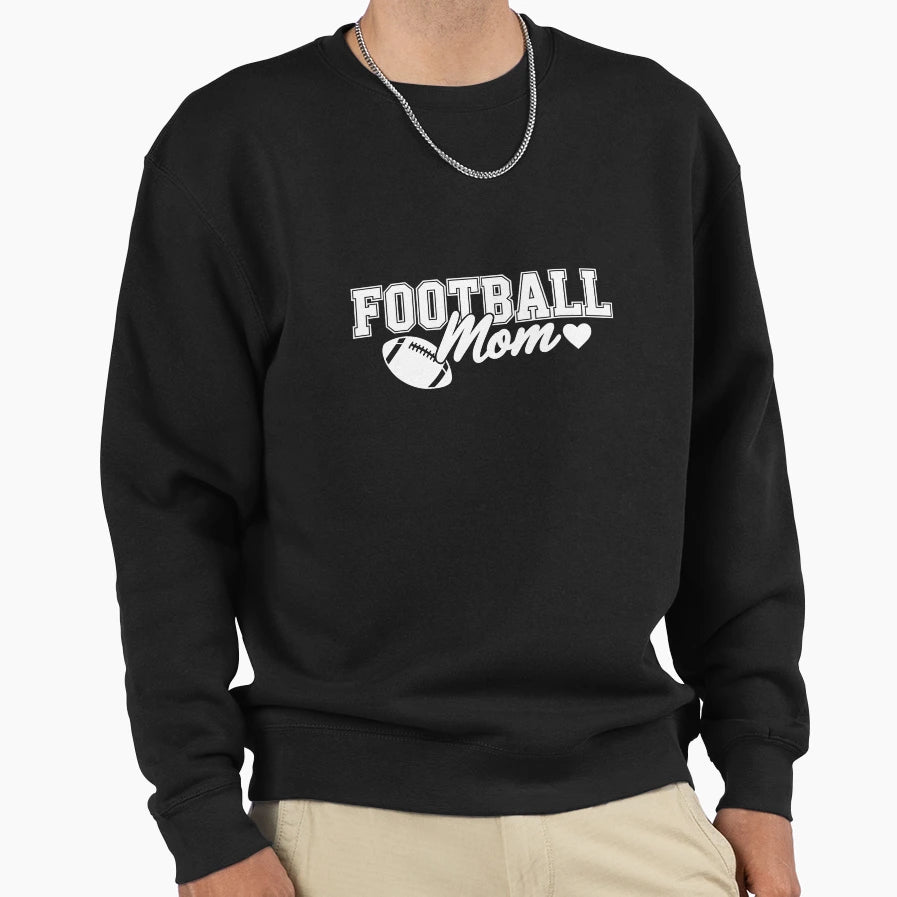 Football Mom Sweatshirt - Unique Graphic Men Women - T-Shirt, Sweatshirt, Hoodie