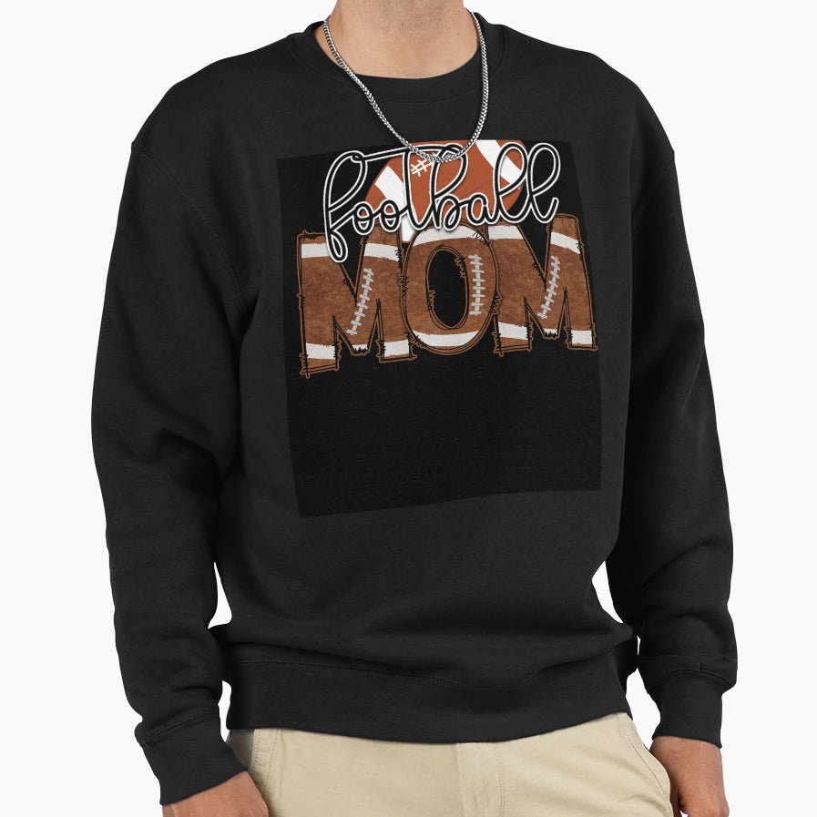 Football Mom Sweatshirt - Minimalist Print Men Women - T-Shirt, Sweatshirt, Hoodie