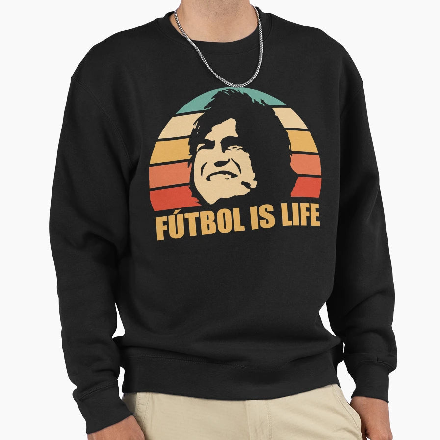 Who Loves Futbol Is Life Just Loves Sweatshirt - Unique Graphic Men Women - T-Shirt, Sweatshirt, Hoodie