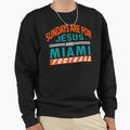 Miami Pro Football Fun Day Sunday Sweatshirt - Minimalist Print Men Women - T-Shirt, Sweatshirt, Hoodie