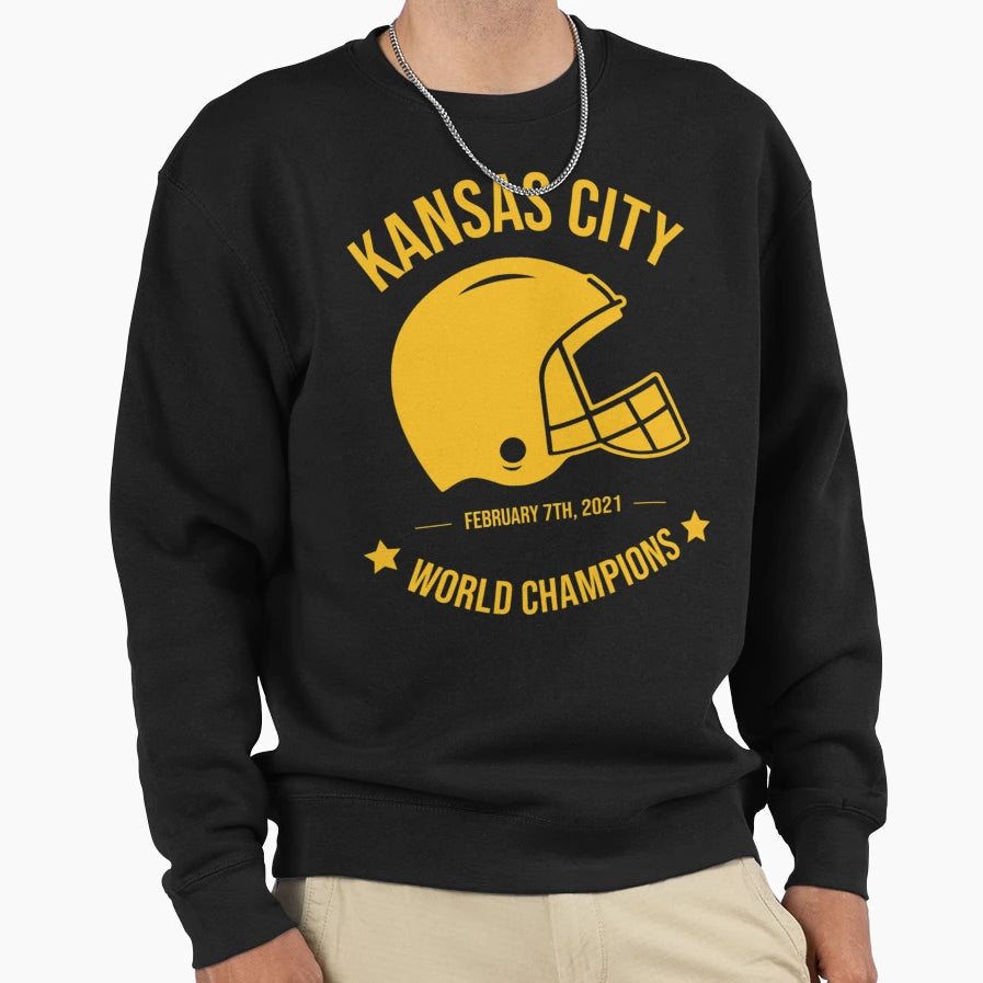 Kansas City World Champions Sweatshirt - Custom Art Print for Adults - T-Shirt, Sweatshirt, Hoodie