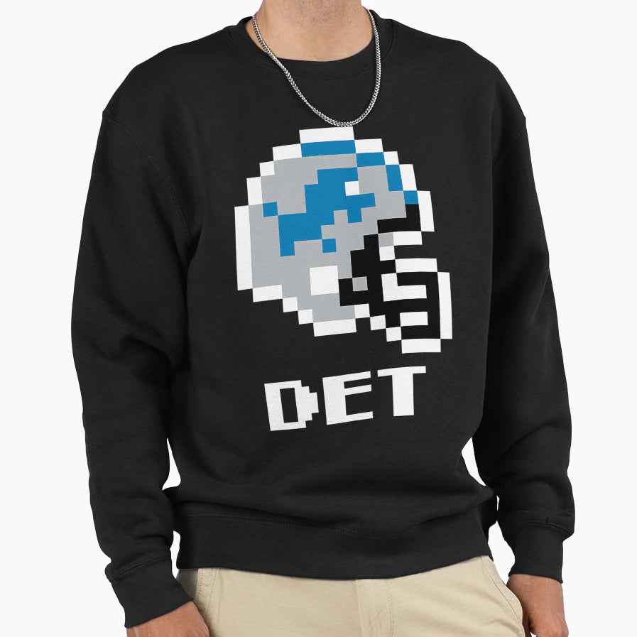Detroit Lions Tecmo Super Bowl Sweatshirt - Graphic Print Men Women - T-Shirt, Sweatshirt, Hoodie