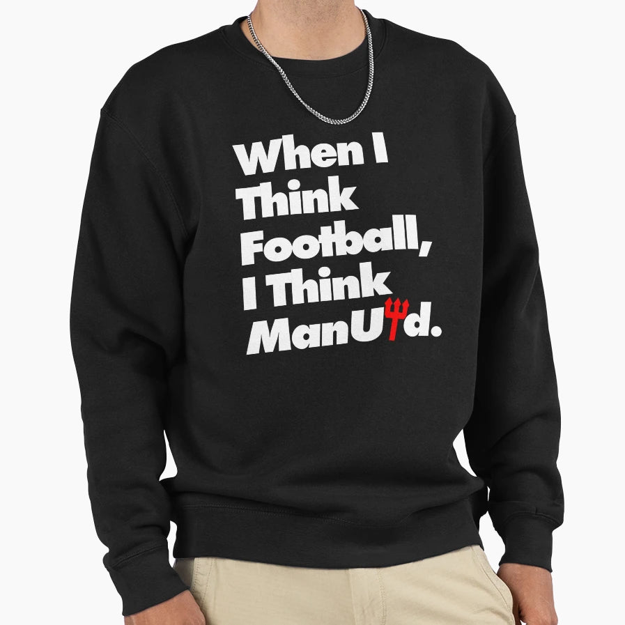Manchester United Sweatshirt - Custom Art Print Unisex - T-Shirt, Sweatshirt, Hoodie