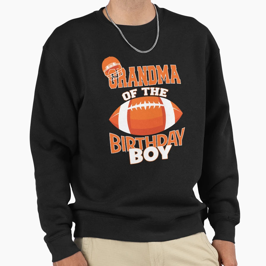 Grandma Birthday American Football Sweatshirt - Trendy Graphic for Adults - T-Shirt, Sweatshirt, Hoodie