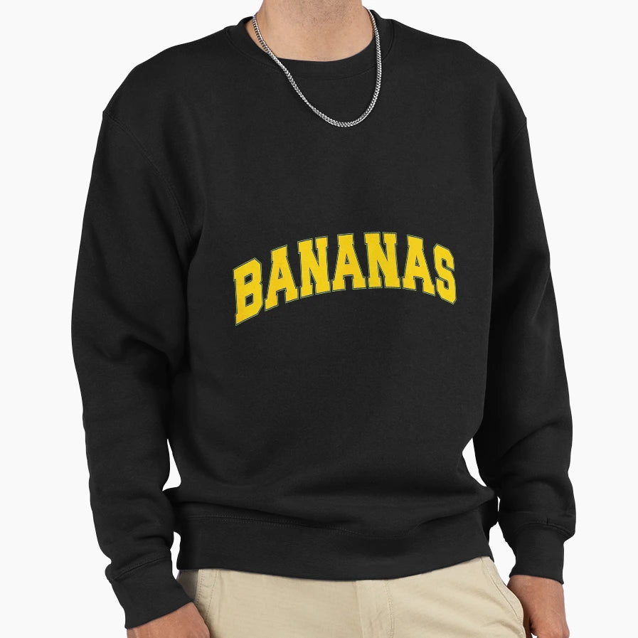 Bananas Throwback Sweatshirt - Casual Everyday Wear Men Women - T-Shirt, Sweatshirt, Hoodie
