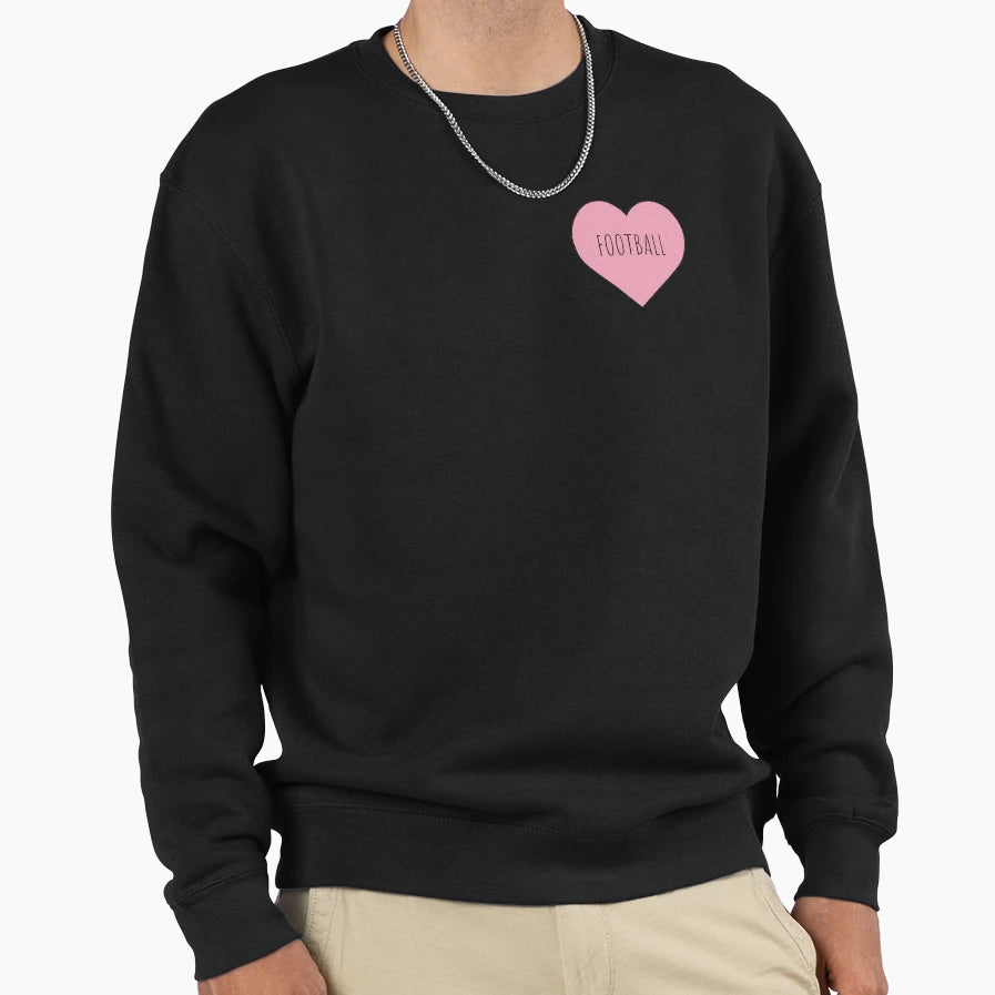 I Love Football Sweatshirt - Novelty Apparel Unisex - T-Shirt, Sweatshirt, Hoodie