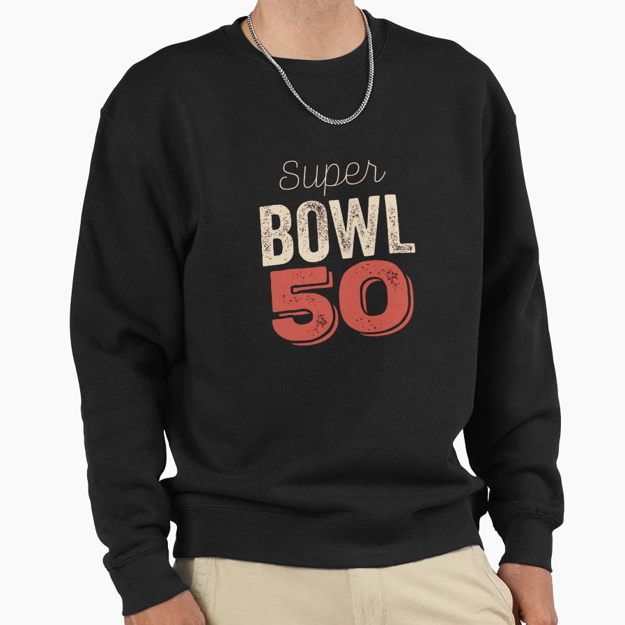 Super B Owl 50 Base Ball38 Allbum Sweatshirt - Novelty Apparel for Adults - T-Shirt, Sweatshirt, Hoodie