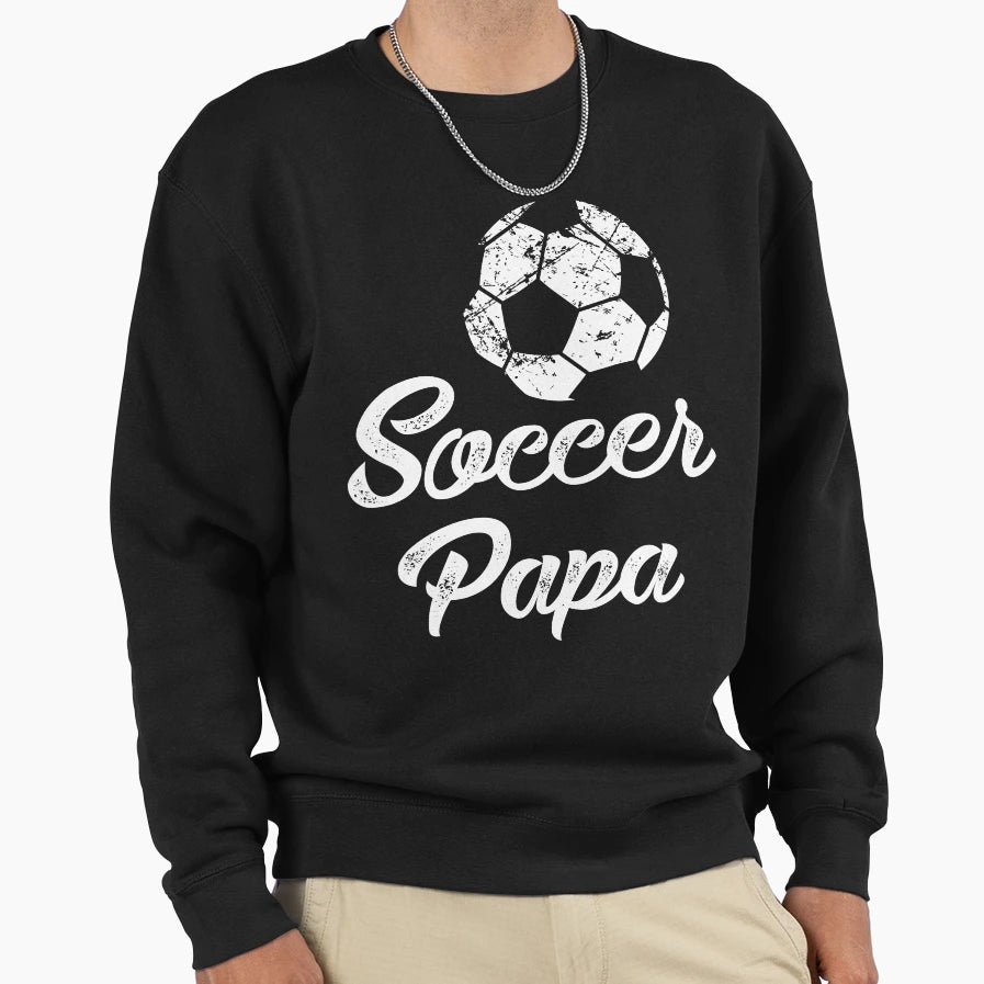 Mens Soccer Papa Funny Player Fan Gift T-Shirt - Custom Art Print Unisex - T-Shirt, Sweatshirt, Hoodie