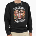 Floral Football Auntie Pride Sweatshirt - Custom Art Print for Adults - T-Shirt, Sweatshirt, Hoodie
