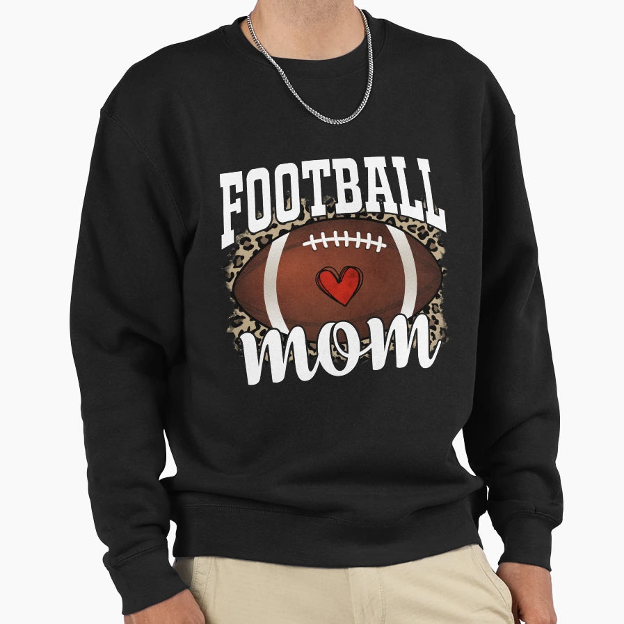Football Mom Sweatshirt - Custom Art Print Men Women - T-Shirt, Sweatshirt, Hoodie