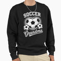 Soccer Grandma Heart And Soccer Sweatshirt - Aesthetic Graphic Men Women - T-Shirt, Sweatshirt, Hoodie