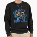 Detroit Football Sweatshirt - Graphic Print Unisex - T-Shirt, Sweatshirt, Hoodie