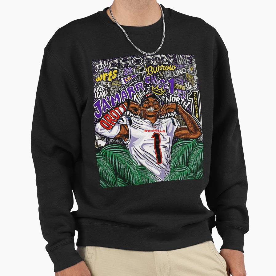 Jamarr Chase Sweatshirt - Streetwear Style Men Women - T-Shirt, Sweatshirt, Hoodie