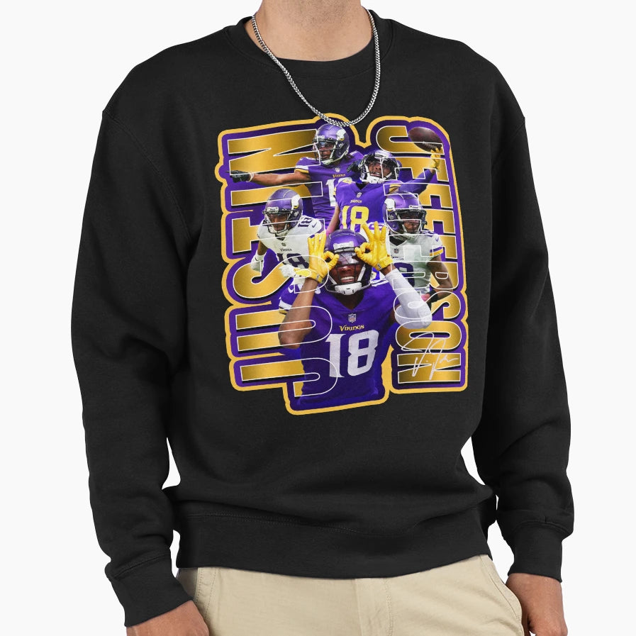 JJ Football Star Artwork Sweatshirt - Novelty Apparel for Adults - T-Shirt, Sweatshirt, Hoodie