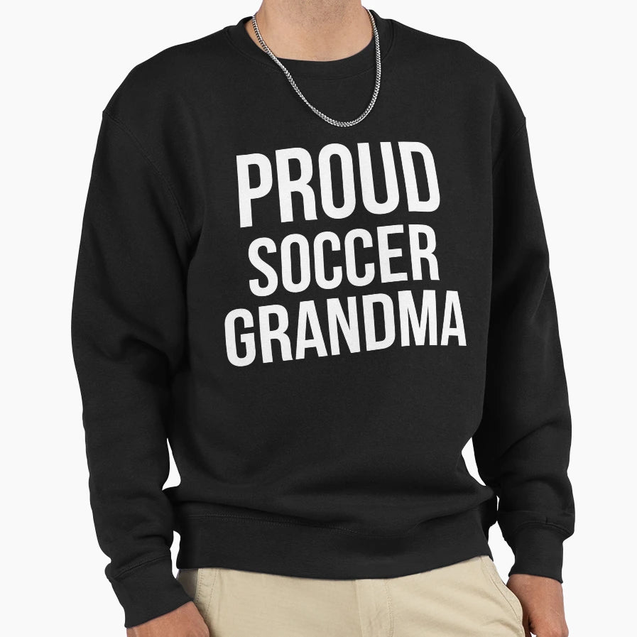 Proud Soccer Grandma Sports T-Shirt - Minimalist Print for Adults - T-Shirt, Sweatshirt, Hoodie