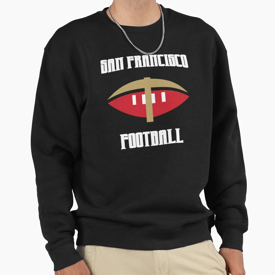 San Francisco Sf Football Sweatshirt - Casual Everyday Wear for Adults - T-Shirt, Sweatshirt, Hoodie