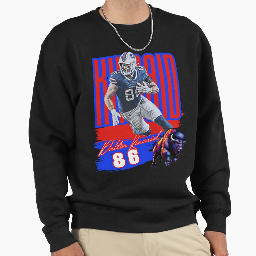 Dalton Kincaid Buffalo Bills Football Sweatshirt - Unique Graphic Unisex - T-Shirt, Sweatshirt, Hoodie