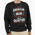 I Am American Football Mom T-Shirt - Aesthetic Graphic for Adults - T-Shirt, Sweatshirt, Hoodie