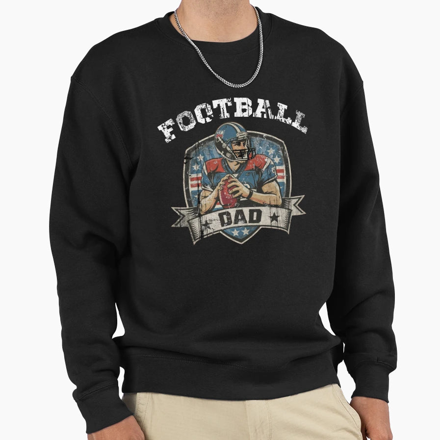 American Football Dad Sweatshirt - Minimalist Print for Adults - T-Shirt, Sweatshirt, Hoodie