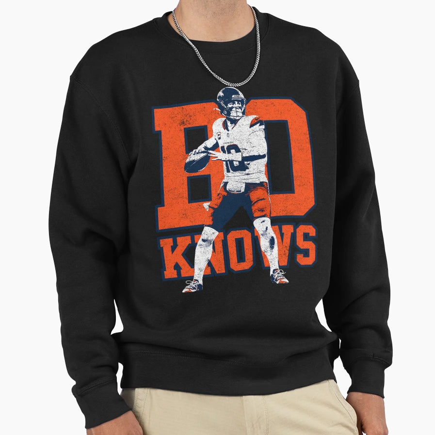 Bo Knows Bo Nix Variant Sweatshirt - Trendy Graphic for Adults - T-Shirt, Sweatshirt, Hoodie