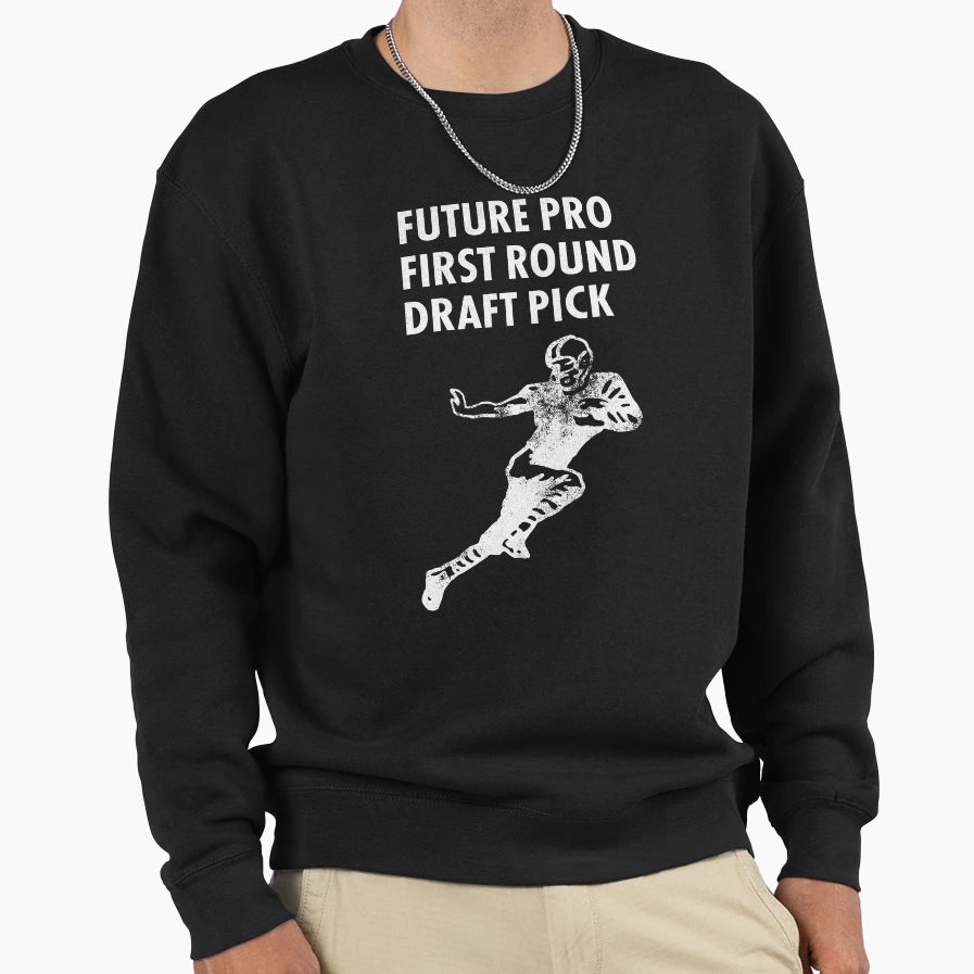 Future Draft Pick Child Sports Sweatshirt - Custom Art Print Men Women - T-Shirt, Sweatshirt, Hoodie