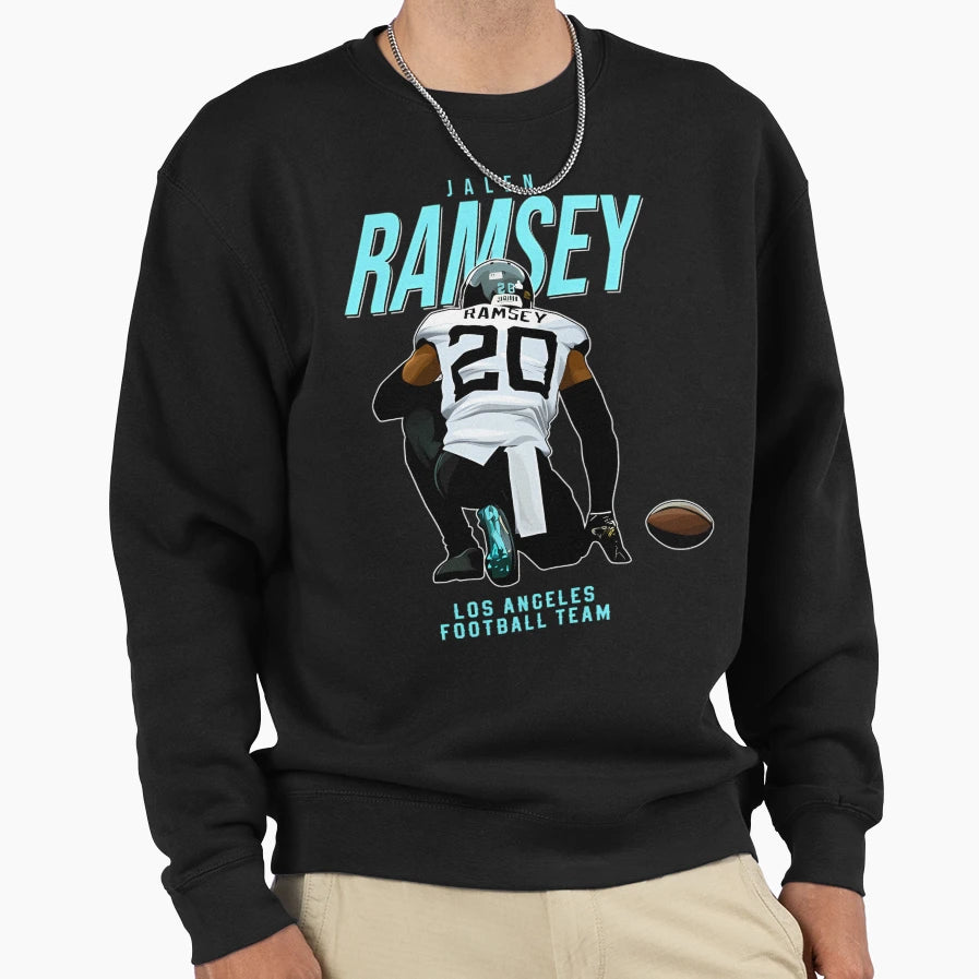 Jalen Ramsey 20 Los Angeles Football Sweatshirt - Trendy Graphic Unisex - T-Shirt, Sweatshirt, Hoodie
