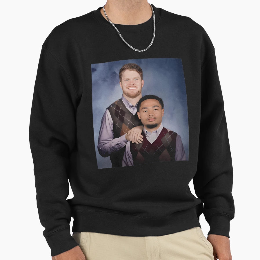 Sam Darnold Jaxon Smith Njigba Football Sweatshirt - Trendy Graphic Unisex - T-Shirt, Sweatshirt, Hoodie