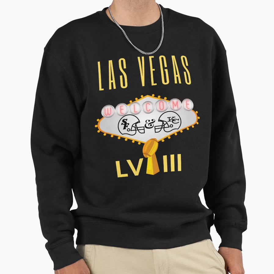 Las Vegas Lviii Sweatshirt - Aesthetic Graphic for Adults - T-Shirt, Sweatshirt, Hoodie