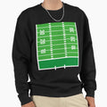 American Football Field Sweatshirt - Casual Everyday Wear for Adults - T-Shirt, Sweatshirt, Hoodie