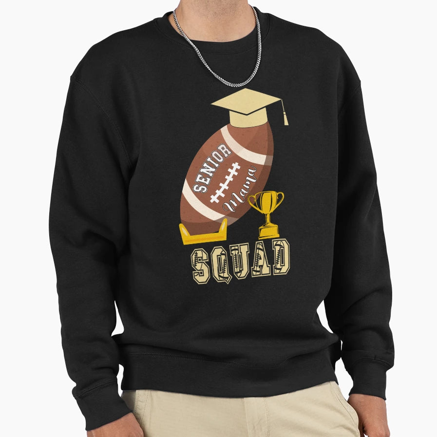 Senior Mama Squad American Sweatshirt - Novelty Apparel for Adults - T-Shirt, Sweatshirt, Hoodie