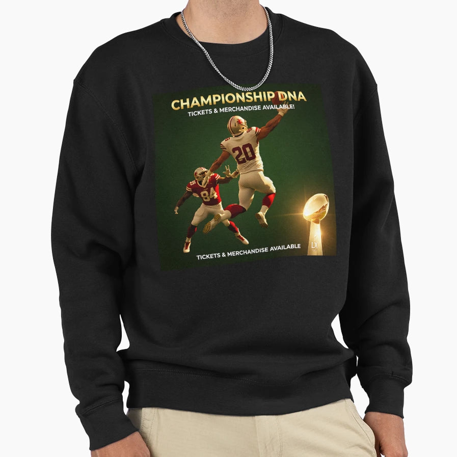 Championship Dna Sweatshirt - Trendy Graphic for Adults - T-Shirt, Sweatshirt, Hoodie