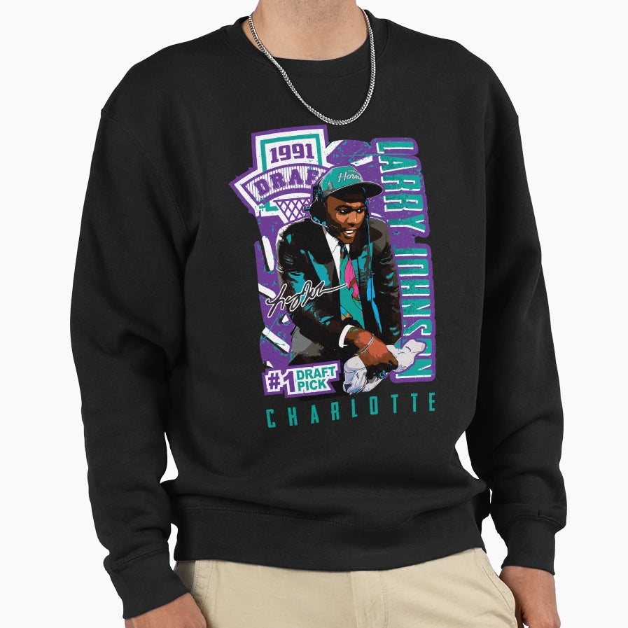 Larry Johnson Draft Pick T-Shirt - Novelty Apparel Men Women - T-Shirt, Sweatshirt, Hoodie