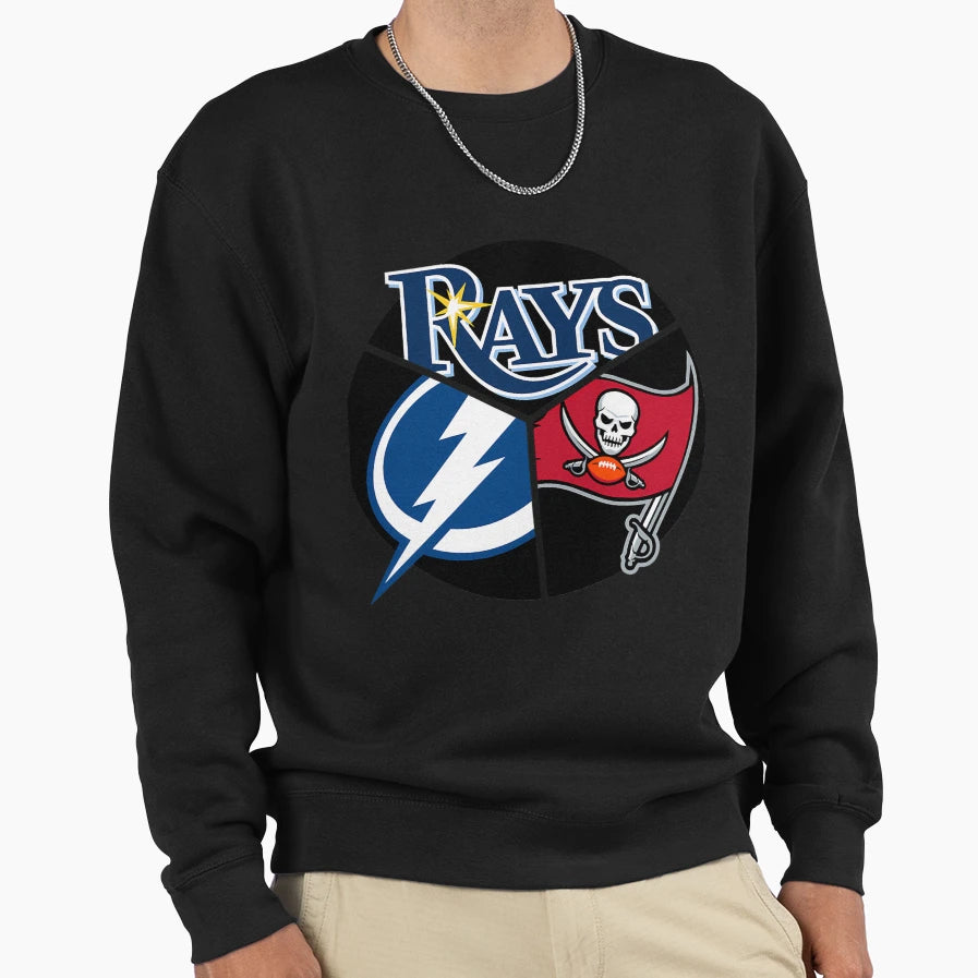 Tampa Bay Sports Teams Triquad Sweatshirt - Casual Everyday Wear for Adults - T-Shirt, Sweatshirt, Hoodie