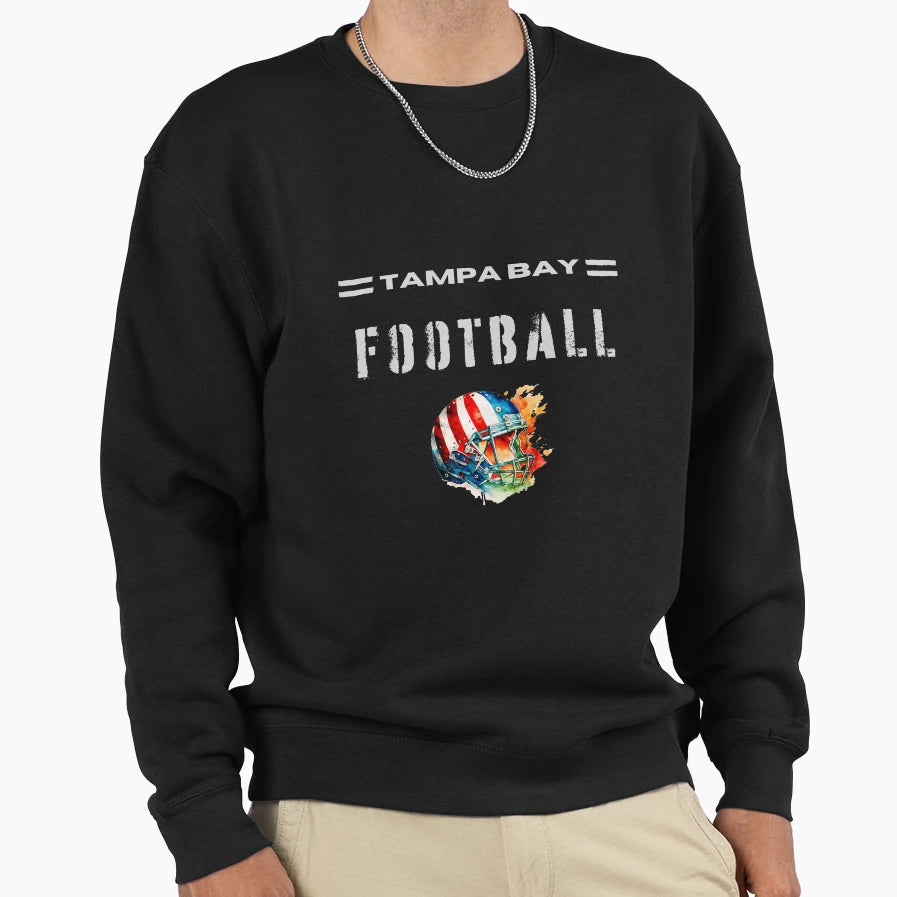 Tampa Bay Football Usa Flag Helmet Sweatshirt - Streetwear Style Men Women - T-Shirt, Sweatshirt, Hoodie