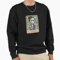 Football Mom Tarot Card Skeleton Sweatshirt - Aesthetic Graphic Men Women - T-Shirt, Sweatshirt, Hoodie