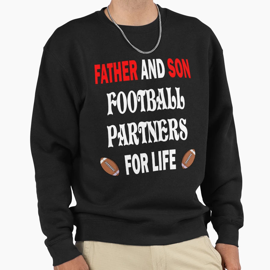 Born To Play Football Forced To Work Sweatshirt - Custom Art Print Unisex - T-Shirt, Sweatshirt, Hoodie