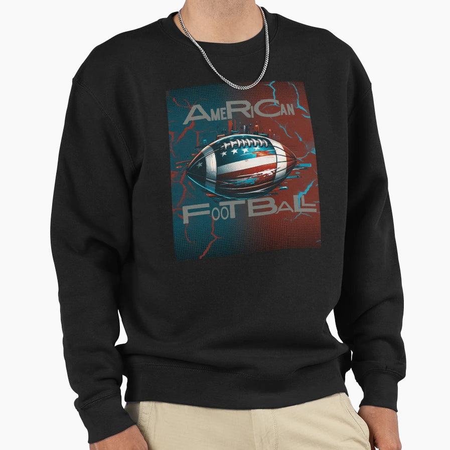 American Football Sweatshirt - Minimalist Print Men Women - T-Shirt, Sweatshirt, Hoodie