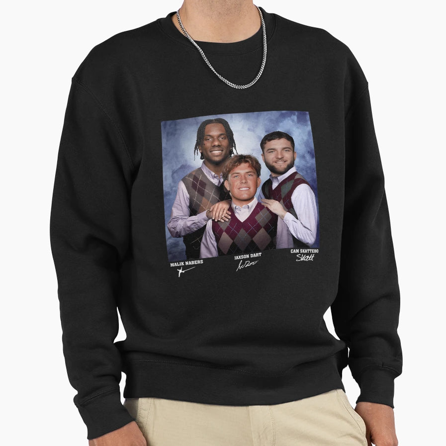 Jaxson Dart Cam Skattebo Malik Nabers Sweatshirt - Trendy Graphic Unisex - T-Shirt, Sweatshirt, Hoodie