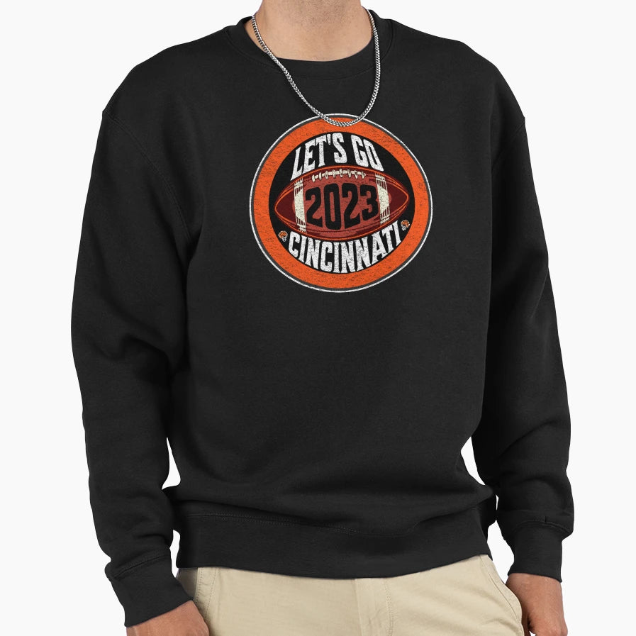 Lets Go Cincinnati Superbowl Lvii Sweatshirt - Minimalist Print Men Women - T-Shirt, Sweatshirt, Hoodie