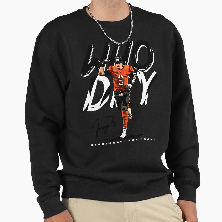 Who Dey Sweatshirt - Aesthetic Graphic for Adults - T-Shirt, Sweatshirt, Hoodie