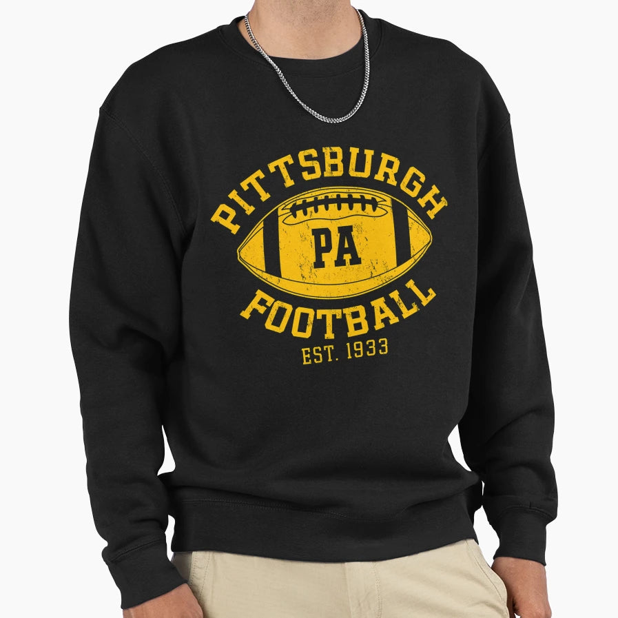 Pittsburgh Steelers Football Sweatshirt - Fun Novelty Design for Adults - T-Shirt, Sweatshirt, Hoodie