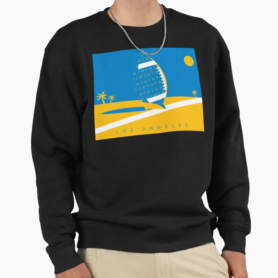Los Angeles Football Nfl Fan Art Sweatshirt - Custom Art Print for Adults - T-Shirt, Sweatshirt, Hoodie