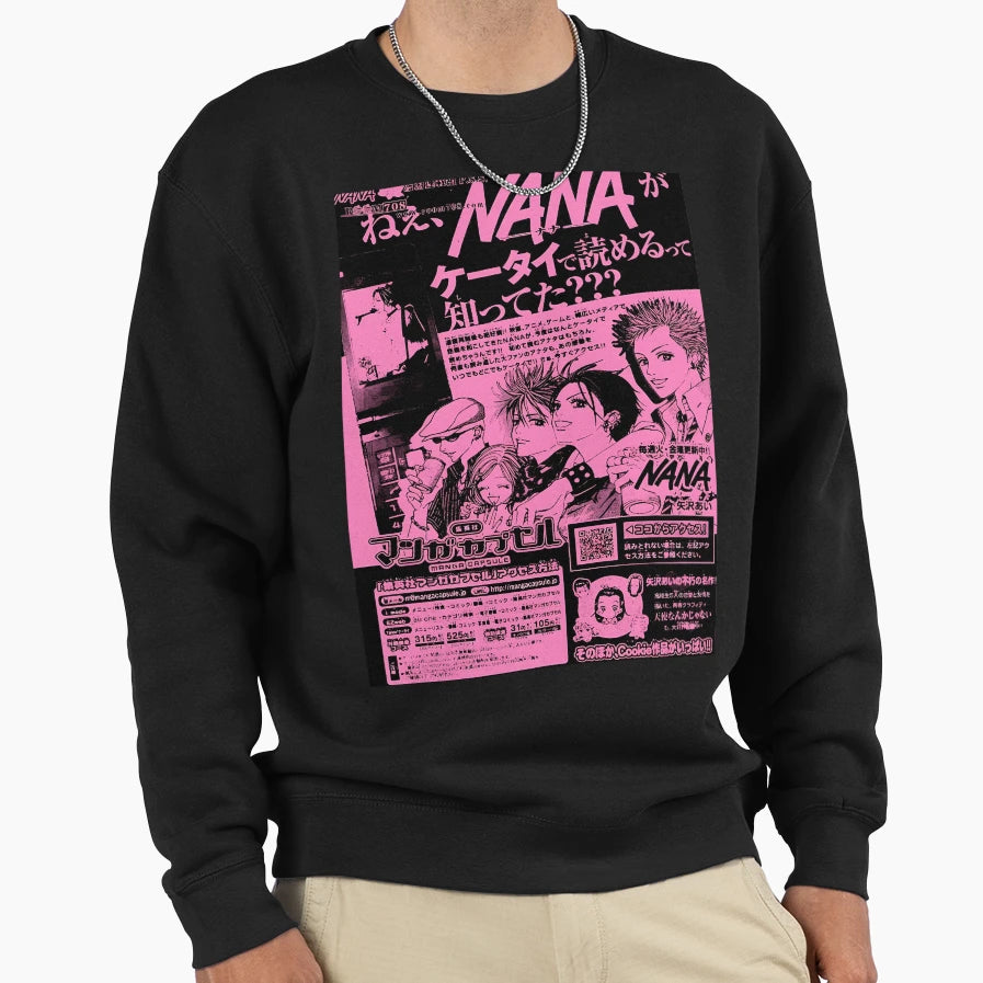 Nana Anime Inspired Anime Sweatshirt - Minimalist Print Men Women - T-Shirt, Sweatshirt, Hoodie